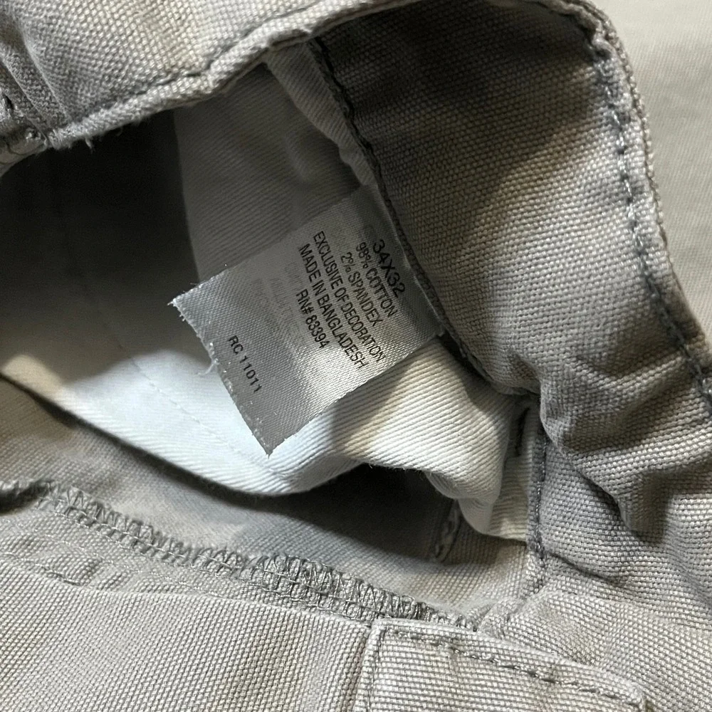 Ridgecut Toughwear Mens 34x32 Beige Canvas Carpenter Pants Utility Workwear - Picture 3 of 11